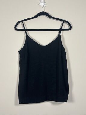 Frank And Oak Black V-Neck Cami Tank Top Size Medium